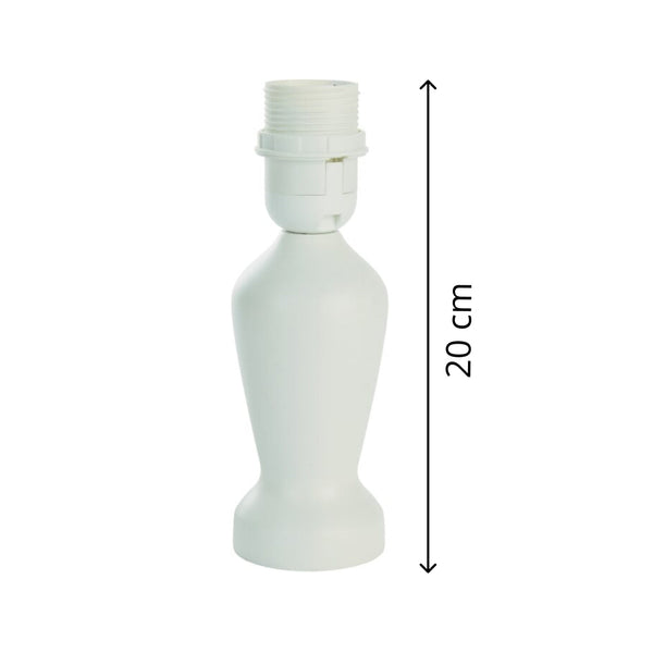 De Various Mona lampenvoet in wit is 20 cm hoog. Combineer met een lampenkap die bij jouw interieur past!