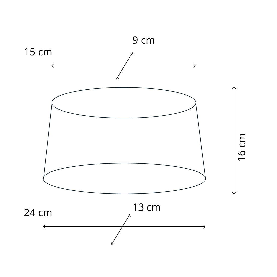 De Various Oval lampenkap in lichtblauw heeft een diameter van 24 cm. Combineer met een lampenvoet die bij jouw interieur past!