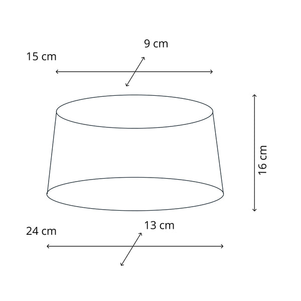 De Various Oval lampenkap in lichtblauw heeft een diameter van 24 cm. Combineer met een lampenvoet die bij jouw interieur past!
