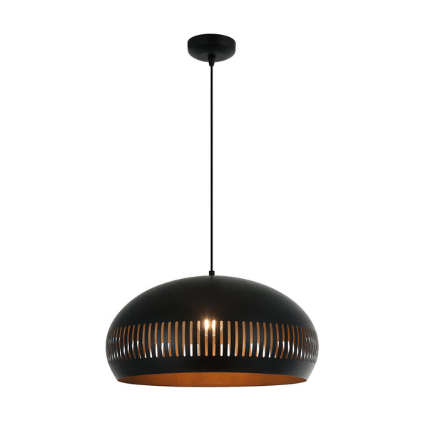 Various Pendelleuchte Duomo in Schwarz – 1-flammig – Ø50 cm – E27 – Modern & dekorativ