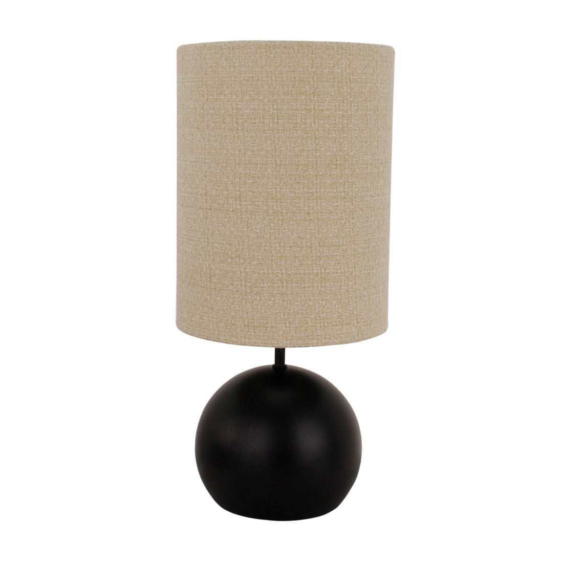 Porto Tischlampe in Schwarz – E27-Fassung und elegantes Design mit runder Basis.