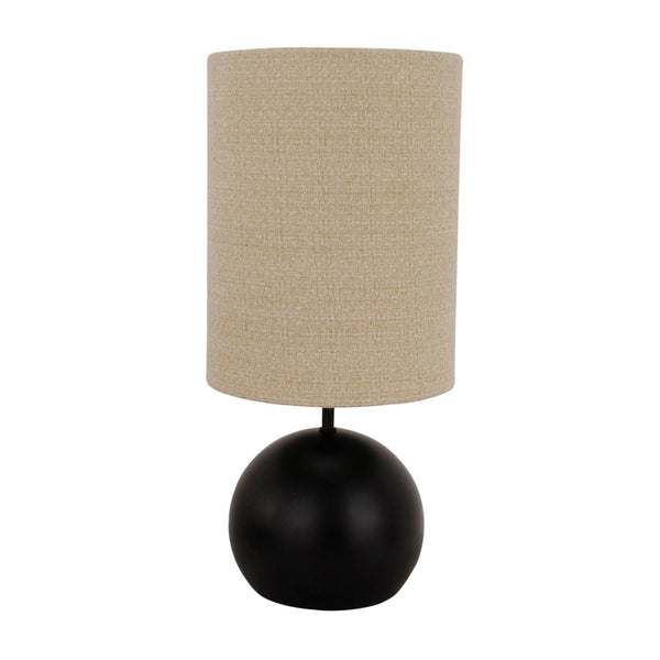 Porto Tischlampe in Schwarz – E27-Fassung und elegantes Design mit runder Basis.