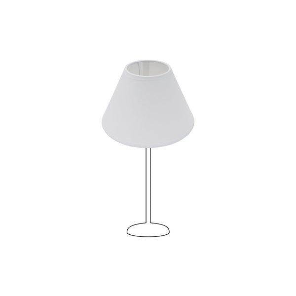 De Various Rund lampenkap in wit heeft een diameter van 16 cm. Combineer met een lampenvoet die bij jouw interieur past!