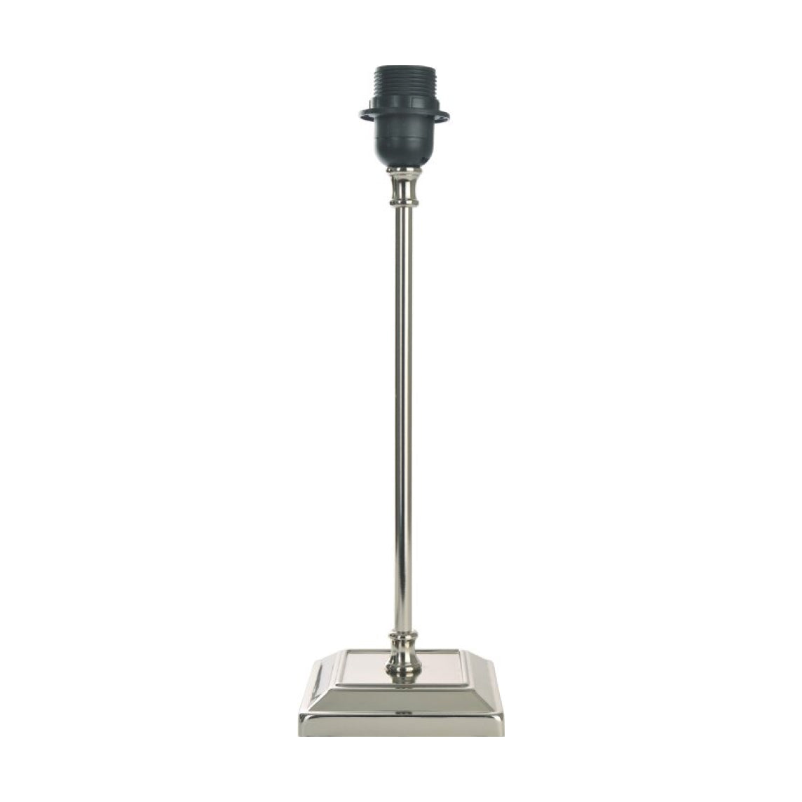 De Various T-80 lampenvoet in nikkel is 41 cm hoog. Combineer met een lampenkap die bij jouw interieur past!