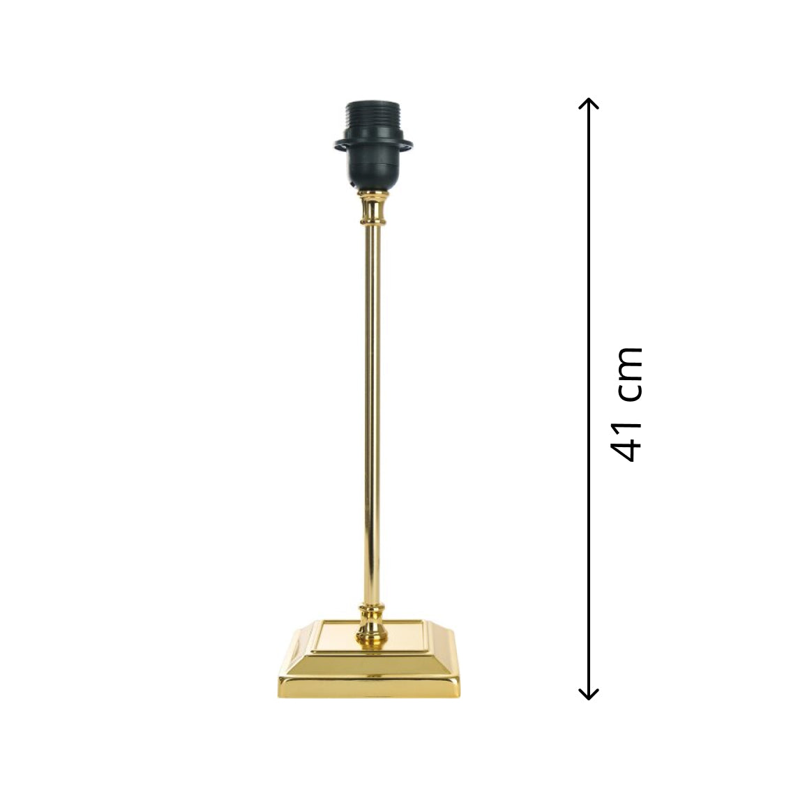 De Various T-80 lampenvoet in goud is 41 cm hoog. Combineer met een lampenkap die bij jouw interieur past!