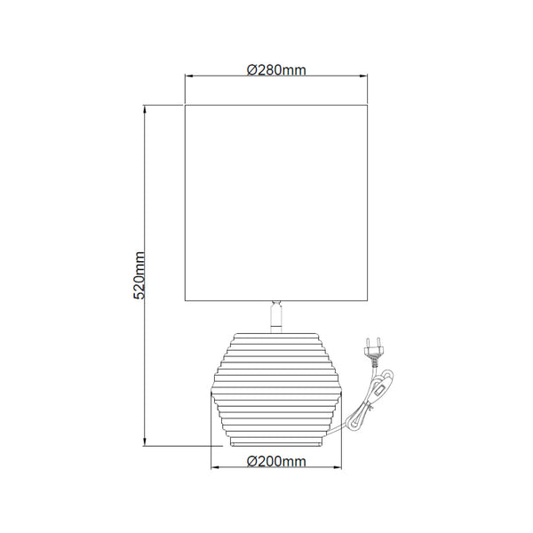 De Various Tin tafellamp in zilver heeft een Ø28 cm kap. Een moderne, stijlvolle tafellamp die een eigentijdse uitstraling biedt voor elk interieur.