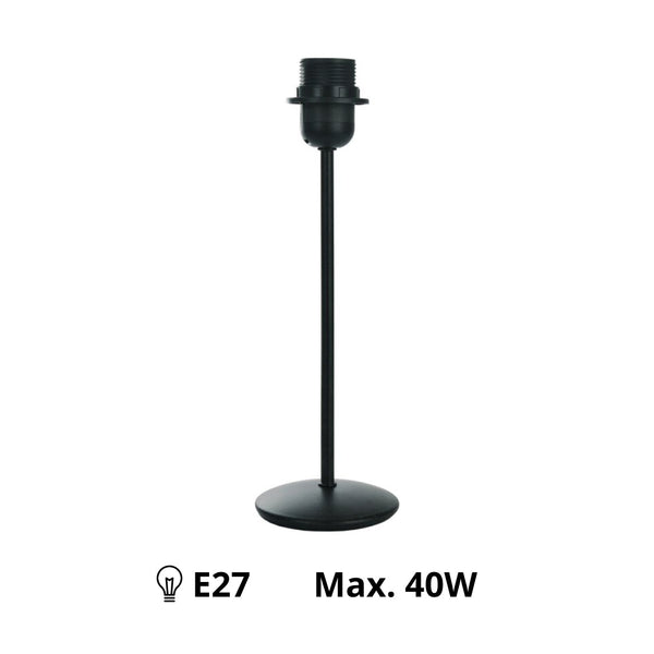 De Various Universal lampenvoet in zwart is 31 cm hoog. Combineer met een lampenkap die bij jouw interieur past!