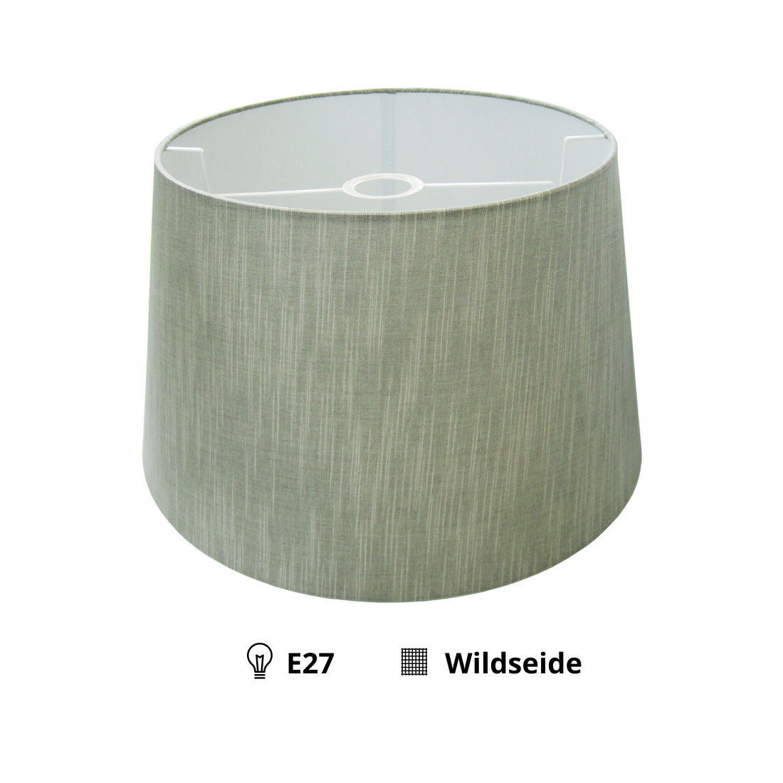 De Various Wildseide lampenkap in grijs heeft een diameter van 40 cm. Combineer met een lampenvoet die bij jouw interieur past!