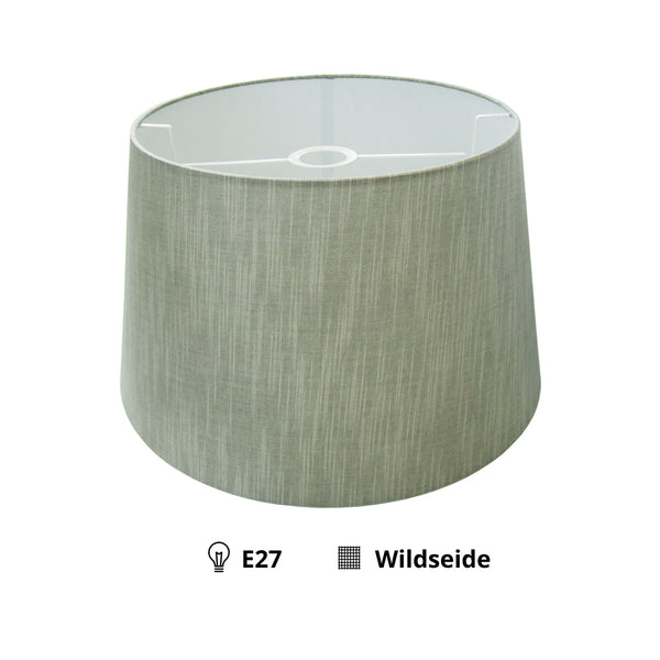 De Various Wildseide lampenkap in grijs heeft een diameter van 40 cm. Combineer met een lampenvoet die bij jouw interieur past!