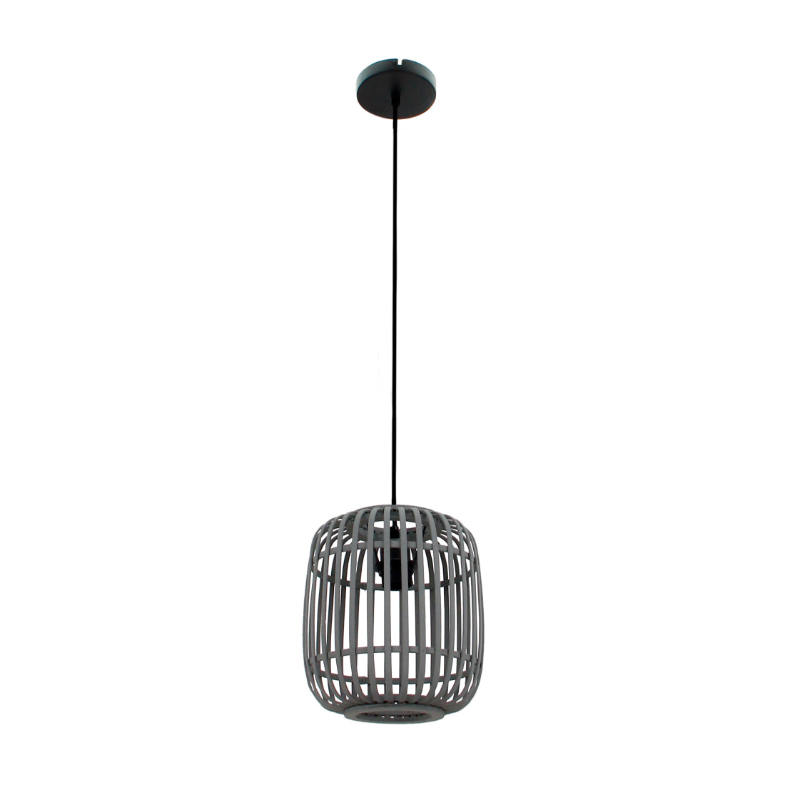 Woven hanglamp van Various, grijs, 1 lichts, Ø21 cm, met een elegant en eigentijds ontwerp.