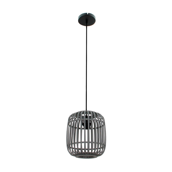 Woven hanglamp van Various, grijs, 1 lichts, Ø21 cm, met een elegant en eigentijds ontwerp.