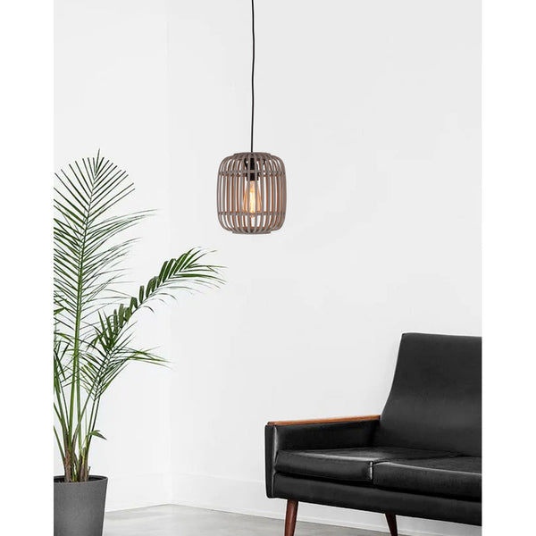 Woven hanglamp van Various, grijs, 1 lichts, Ø21 cm, met een elegant en eigentijds ontwerp.