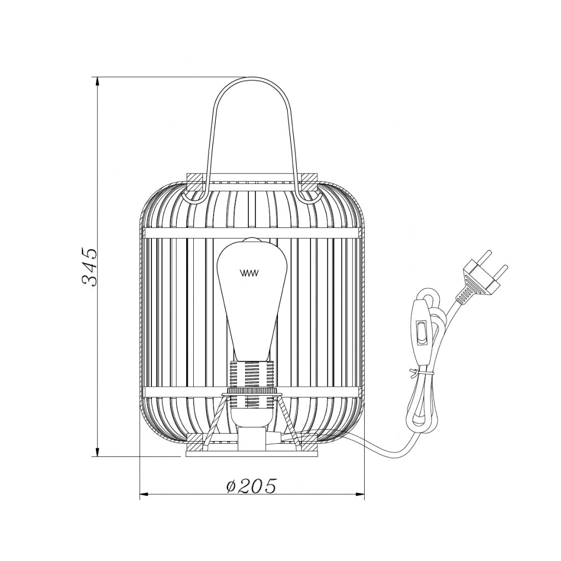 De Various Woven tafellamp in zwart heeft een Ø20,5 cm kap. Een moderne, stijlvolle tafellamp die een eigentijdse uitstraling biedt voor elk interieur.