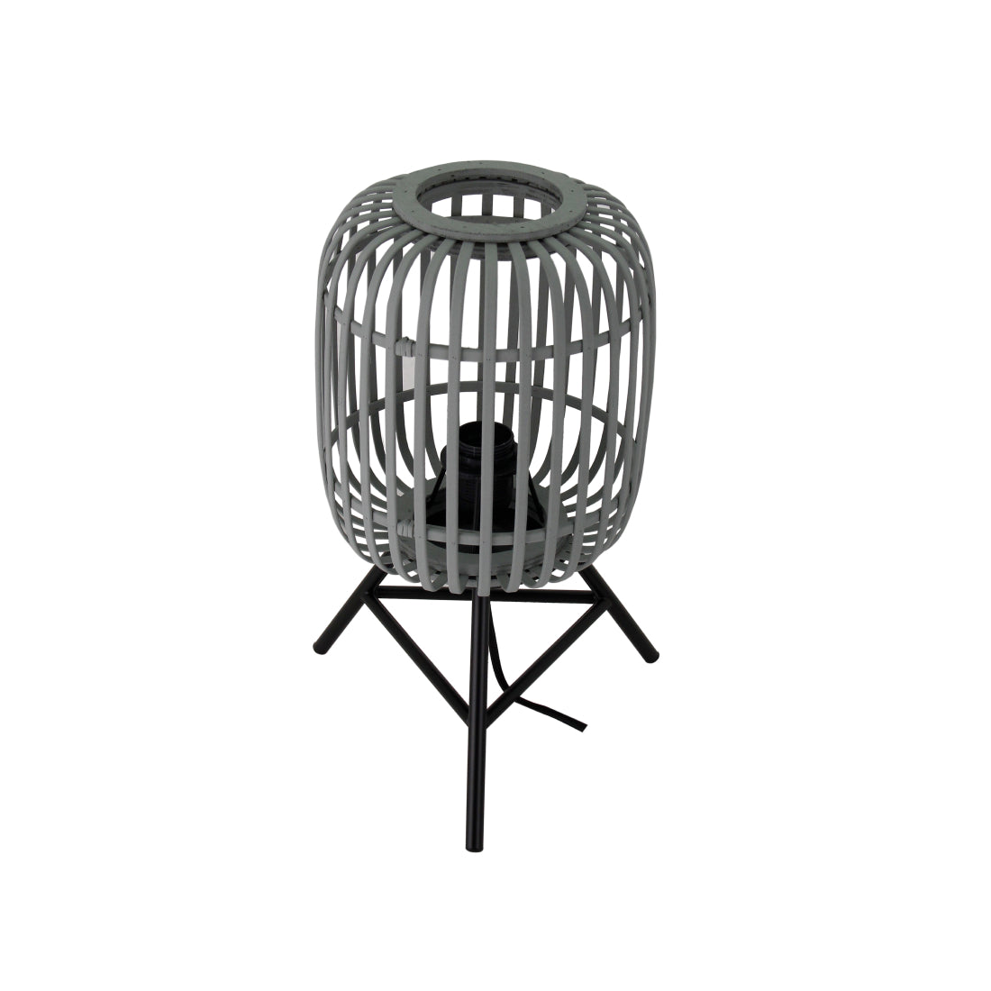 De Various Woven tafellamp in grijs heeft een Ø22 cm kap. Een moderne, stijlvolle tafellamp op 3 poten die een eigentijdse uitstraling biedt voor elk interieur.