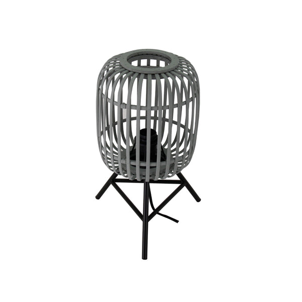 De Various Woven tafellamp in grijs heeft een Ø22 cm kap. Een moderne, stijlvolle tafellamp op 3 poten die een eigentijdse uitstraling biedt voor elk interieur.