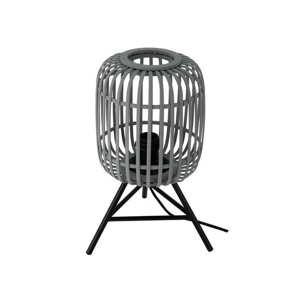 De Various Woven tafellamp in grijs heeft een Ø22 cm kap. Een moderne, stijlvolle tafellamp op 3 poten die een eigentijdse uitstraling biedt voor elk interieur.