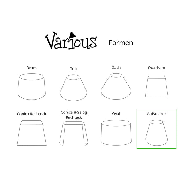 Različiti Clip Lamp Shade - Ø11 cm - Krem - Okrugli