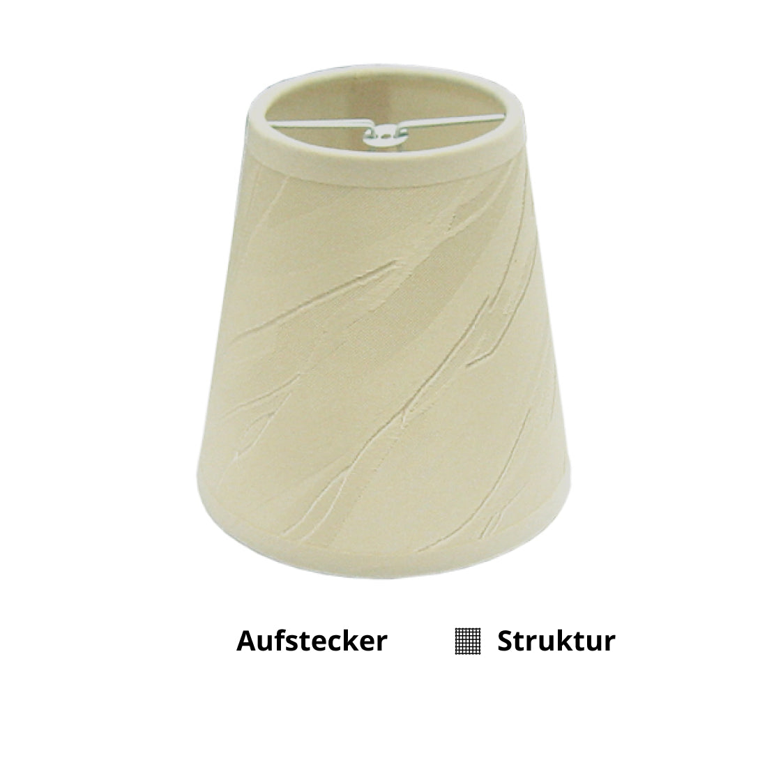 Različiti Clip Lamp Shade - Ø11 cm - Krem - Okrugli