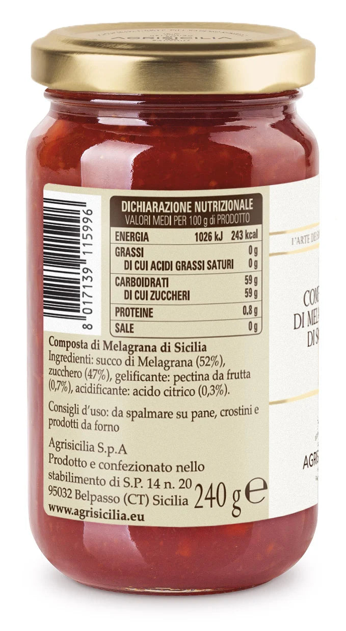 Agrisicilia Granátové jablko Jam