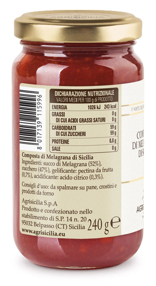 Agrisicilia Granátové jablko Jam