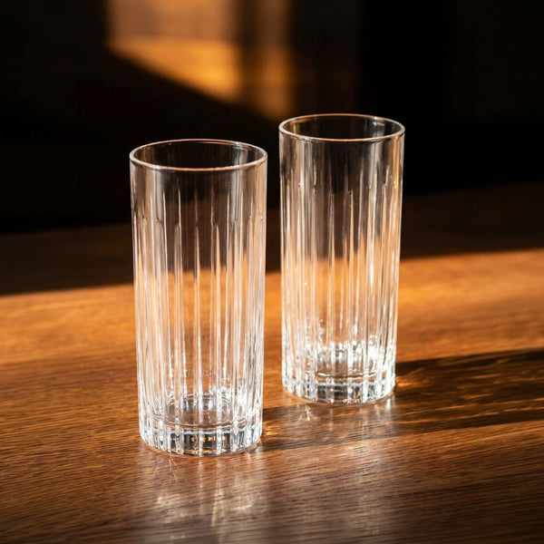2 Long Cocktail Glasses