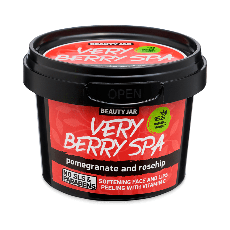 BEAUTY JAR FACE AND LIP SCRUB VERY BERRY SPA