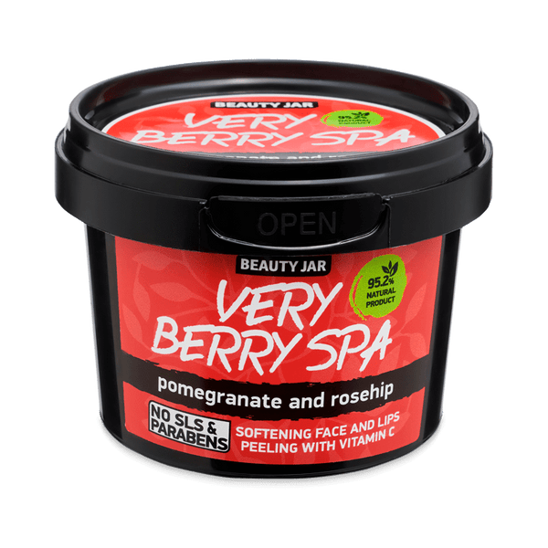 BEAUTY JAR FACE AND LIP SCRUB VERY BERRY SPA