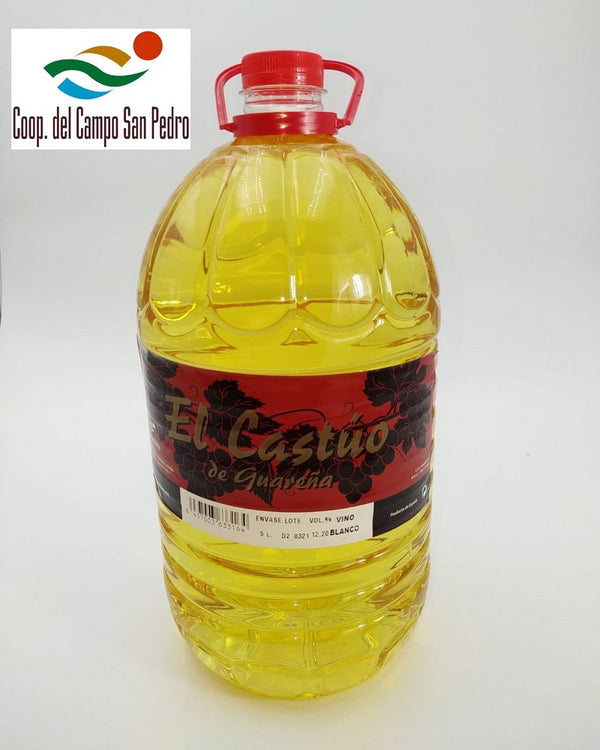 El Castúo White Table Wine 3 bottles of 5 L
