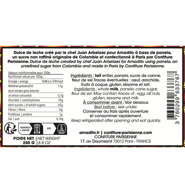 Confiture Parisienne - Caramelito Dulce de leche par Juan Arbelaez