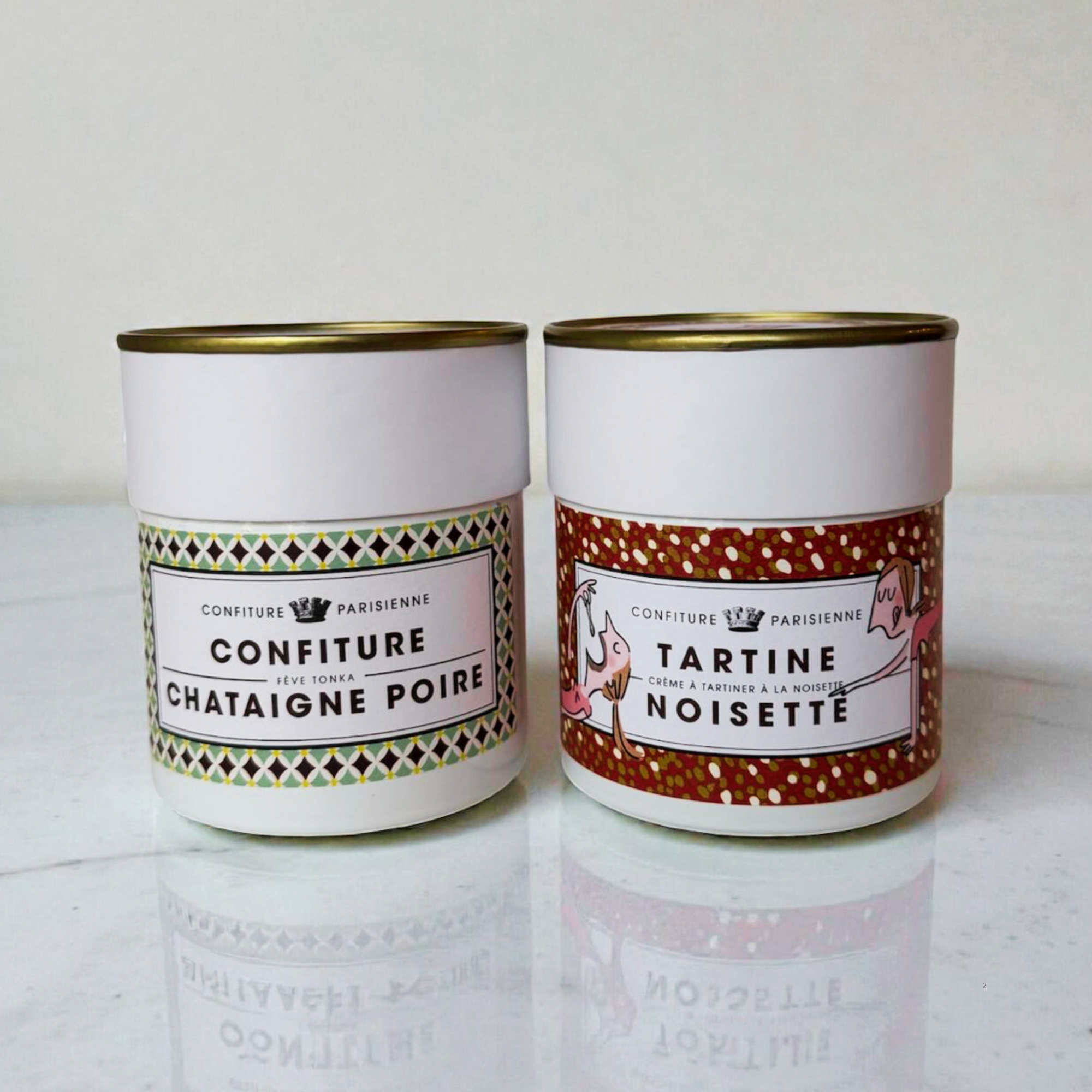 Hazelnut Spread + Chestnut Pear Jam Gift Set - 2x250G