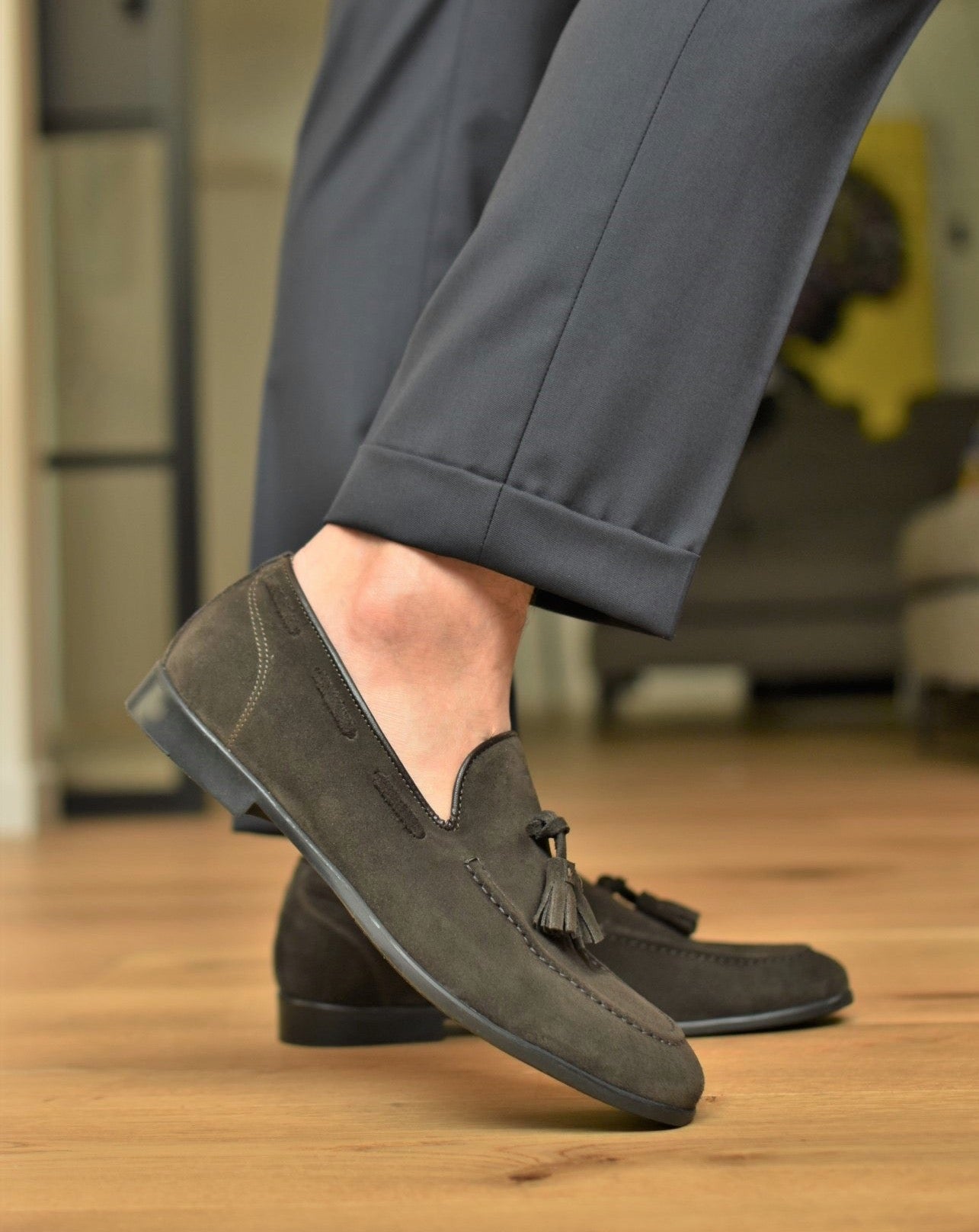 VULCANO - Brown Suede