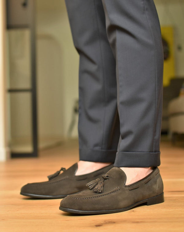 VULCANO - Bruin Suède