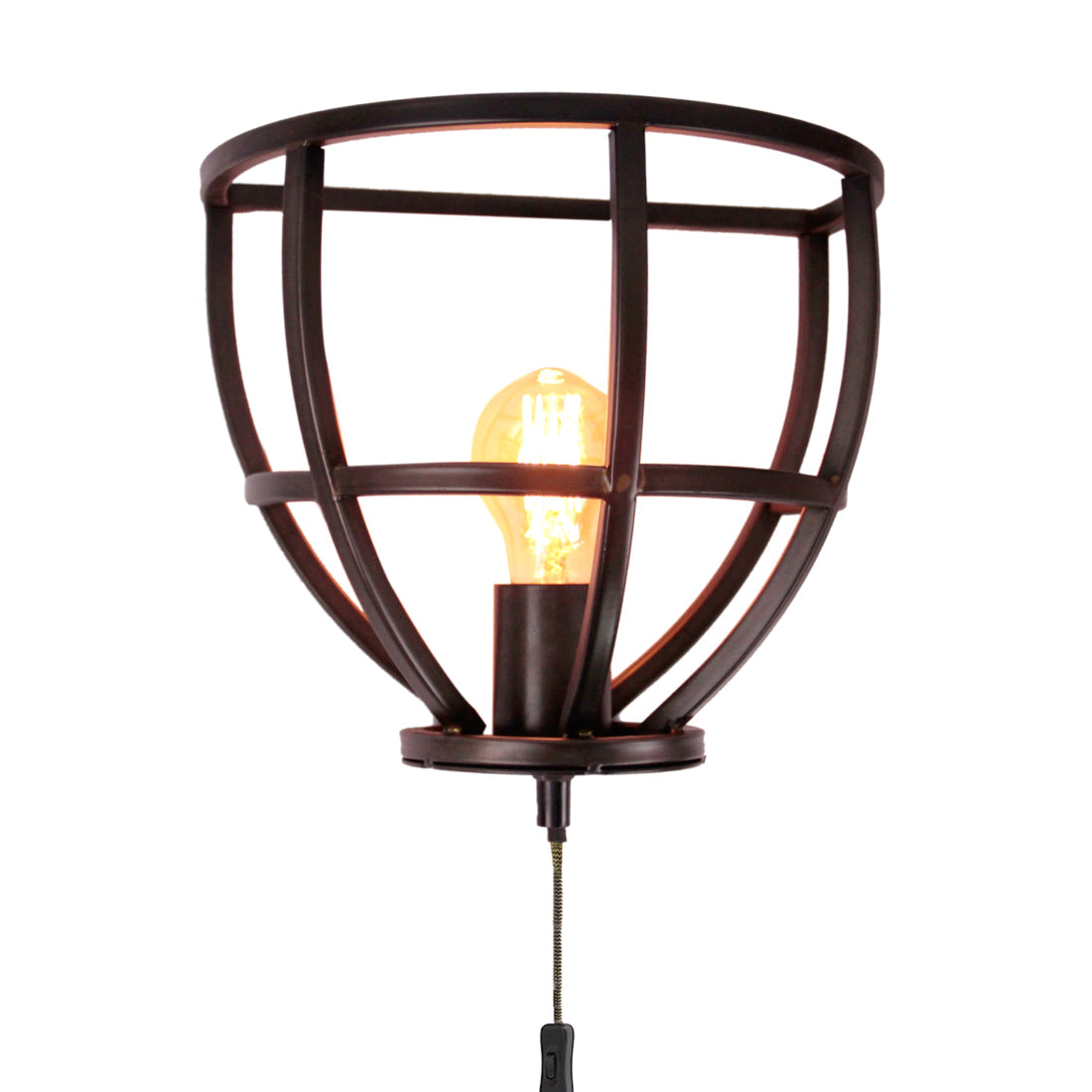 Lampada da Parete Chericoni Aperto – Ø25 cm - Design Industriale – Nero – E27