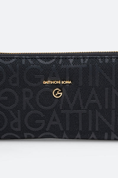 Charlie Wallet with Zip Black