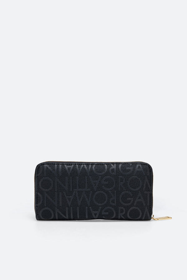 Charlie Wallet with Zip Black