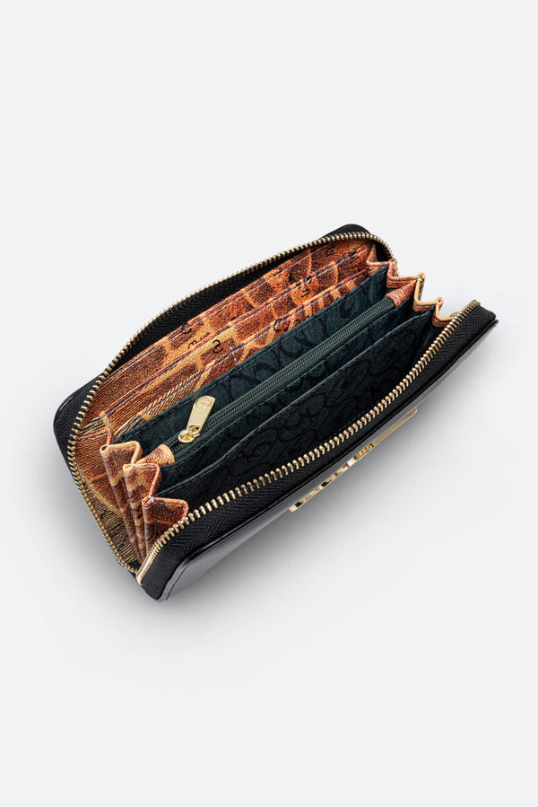 Zipper Wallet Brushed Buckle