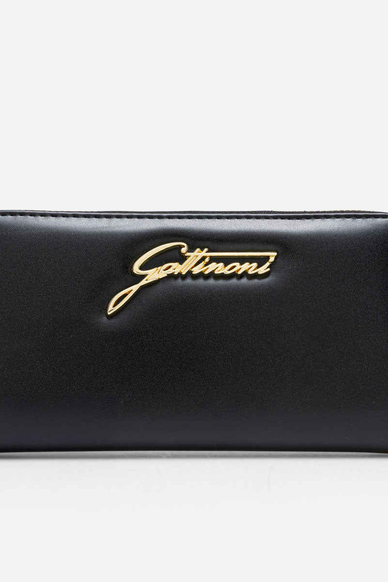 Zipper Wallet Brushed Buckle