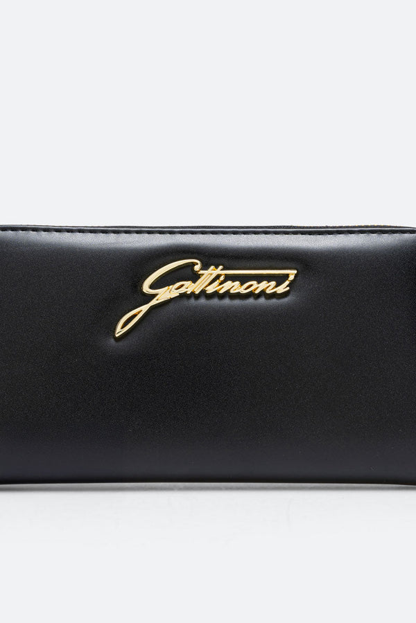 Zipper Wallet Brushed Buckle