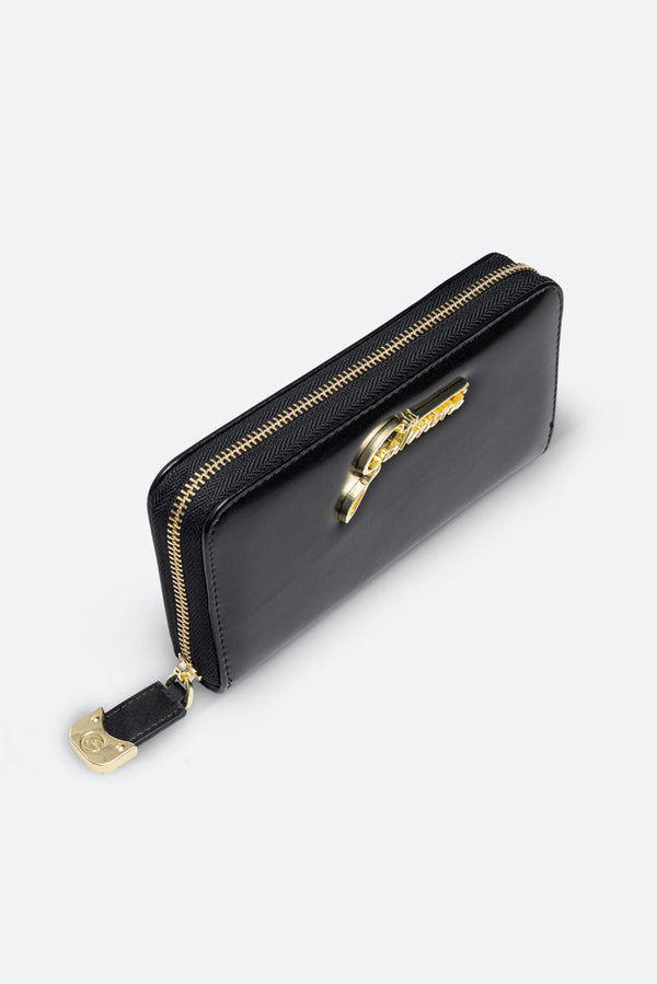 Zipper Wallet Brushed Buckle