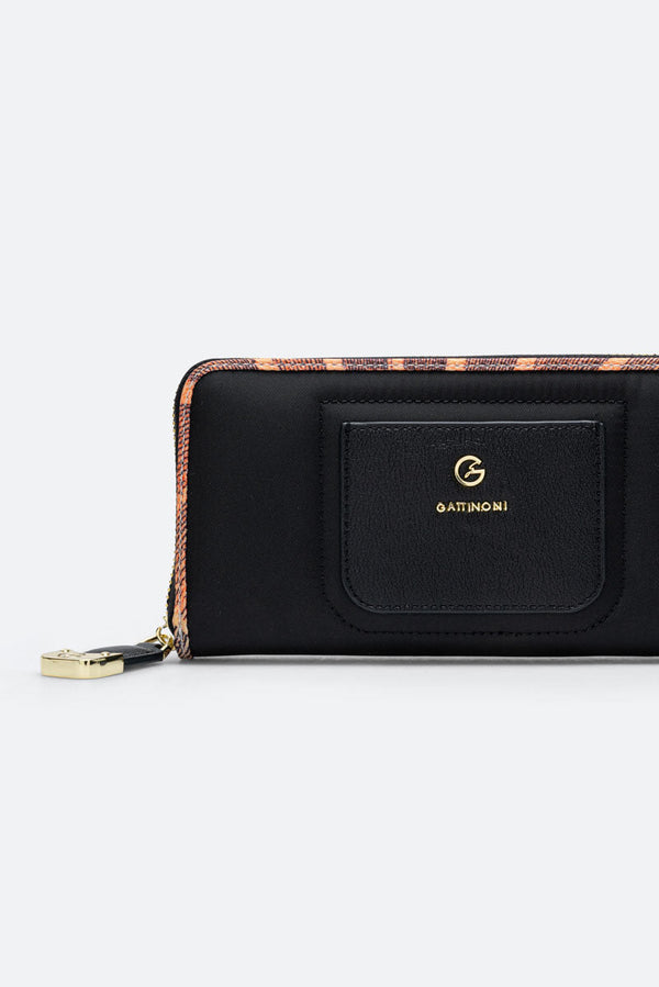 Colorsoul Black Zip Wallet