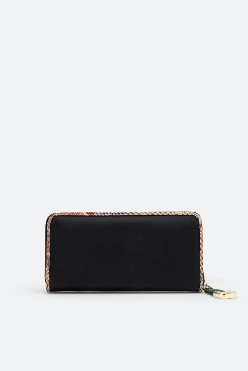 Colorsoul Black Zip Wallet