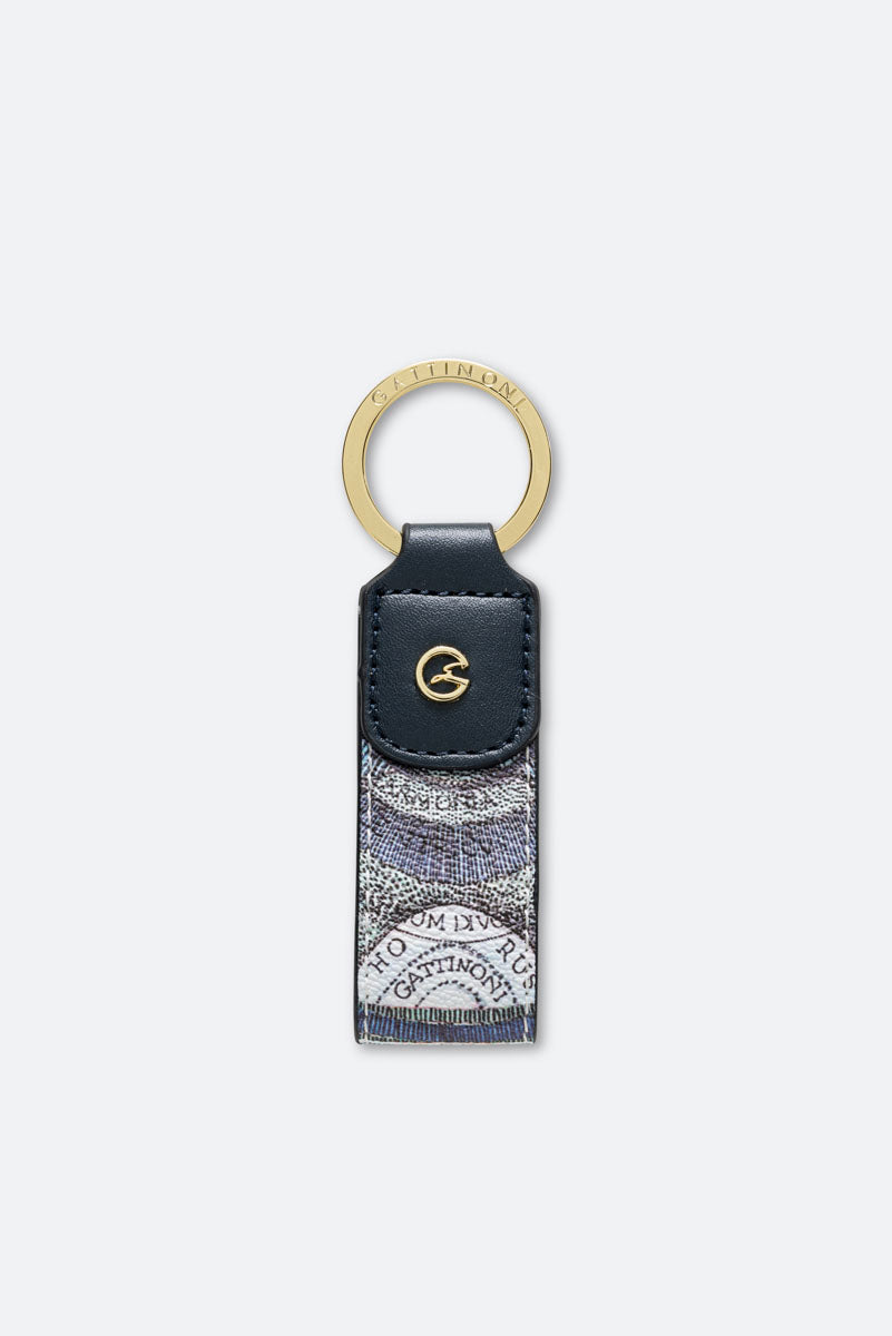 Keychain PVC Planetarium/Leather Acquamarine/Dk Navy