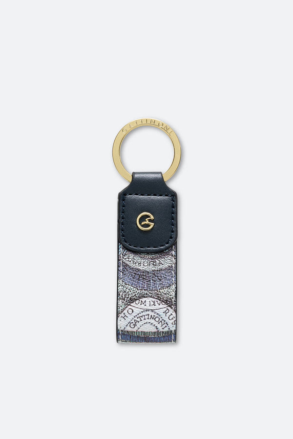 Keychain PVC Planetarium/Leather Acquamarine/Dk Navy