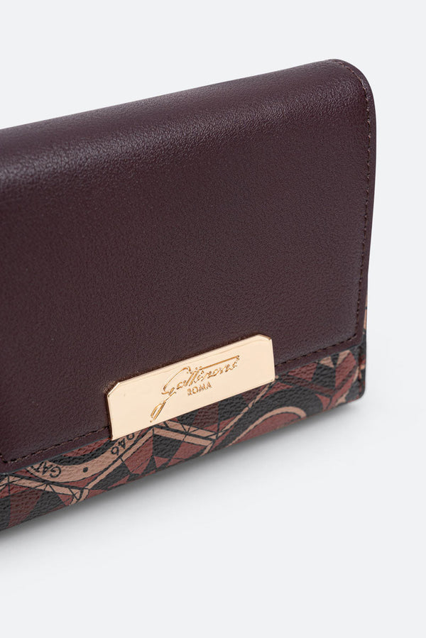 Small Wallet with Flap Teodosia Garnet