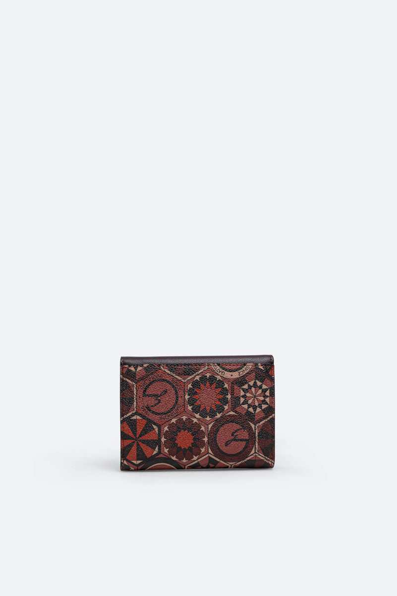 Small Wallet with Flap Teodosia Garnet