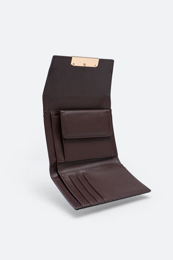 Small Wallet with Flap Teodosia Garnet