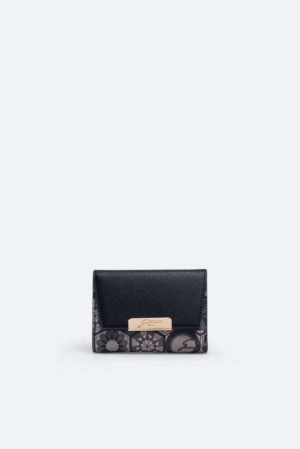 Small wallet with flap Teodosia Smoke