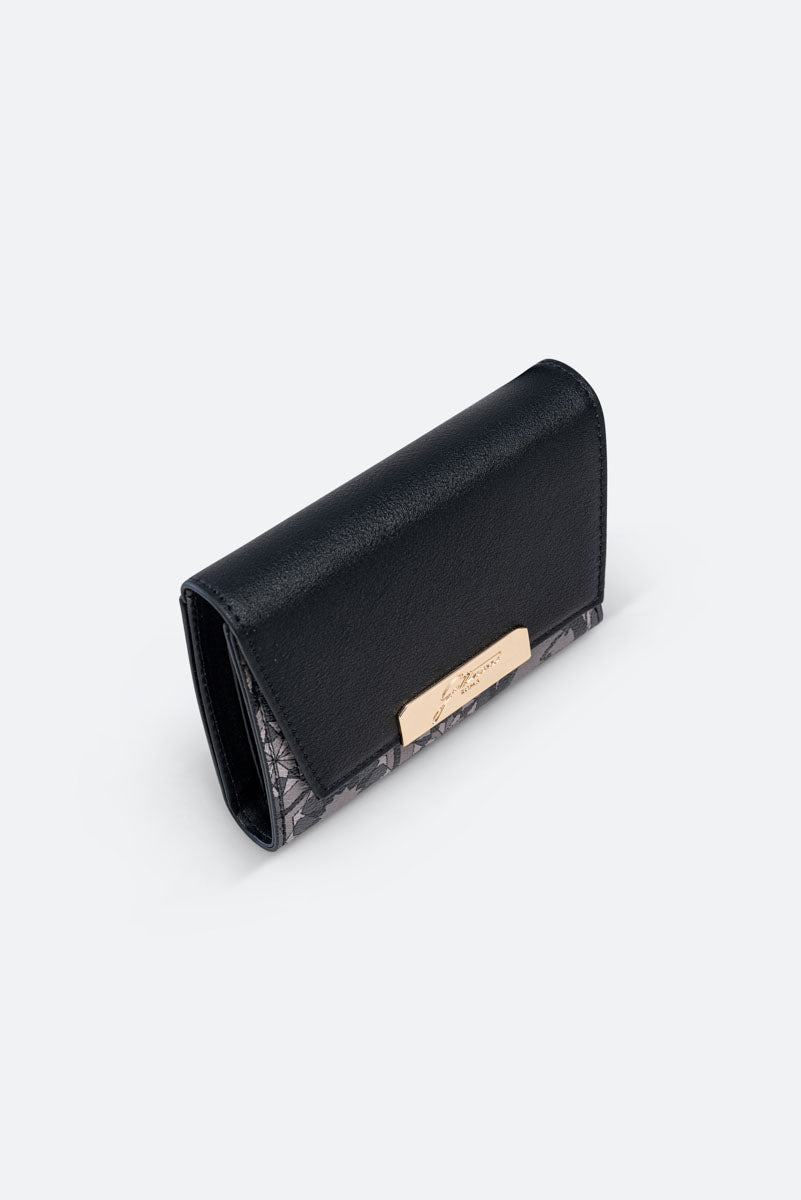 Small wallet with flap Teodosia Smoke