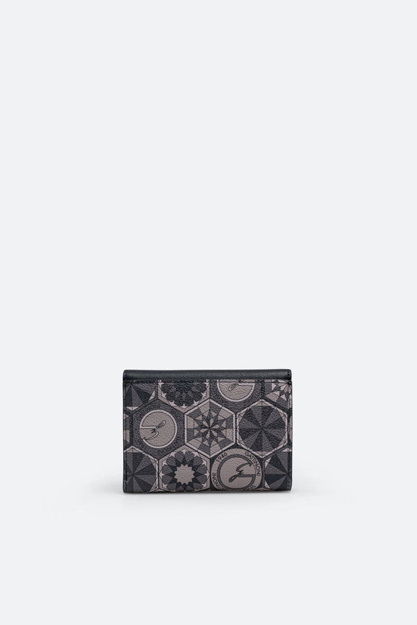 Small wallet with flap Teodosia Smoke