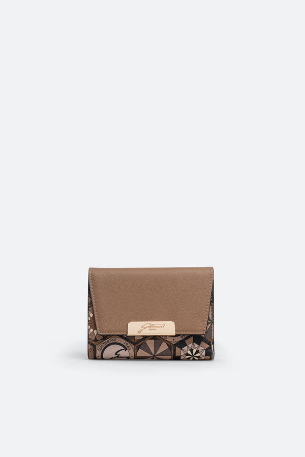 Small Wallet with Flap Teodosia Desert